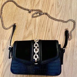 Topshop Black And Gold Crossbody bag
